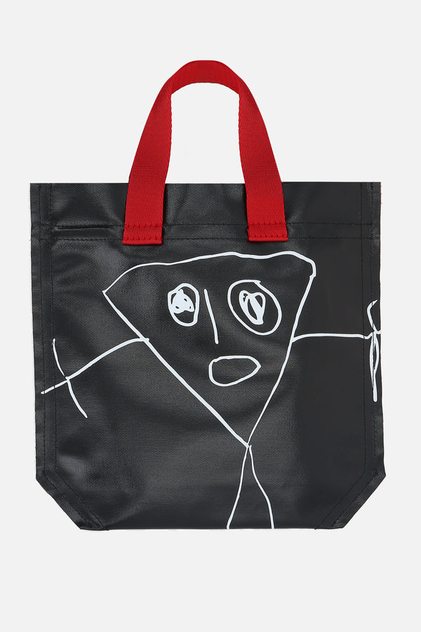 Pili e Bianca mini shopping bag in coated canvas