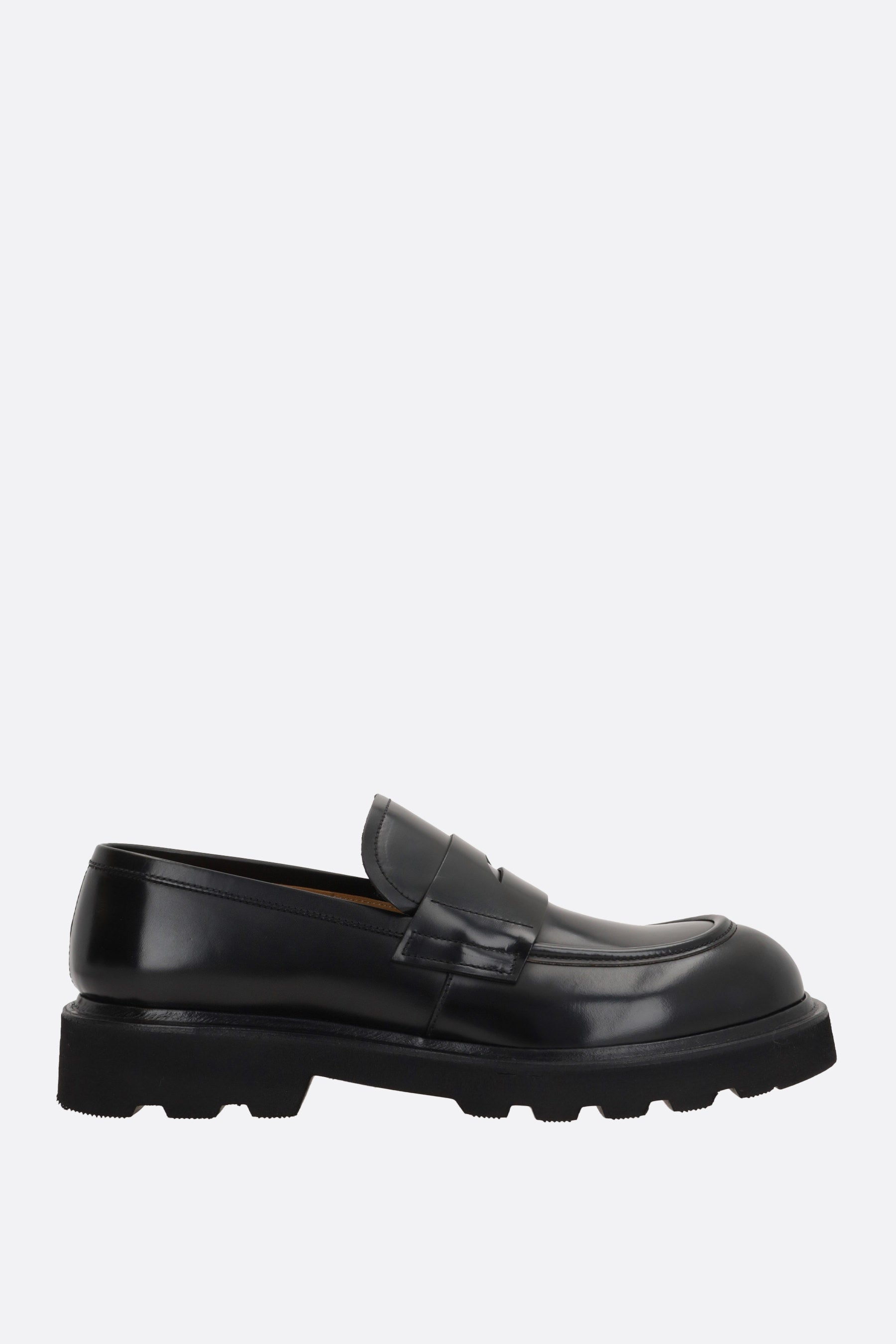 Binder loafers in brushed leather