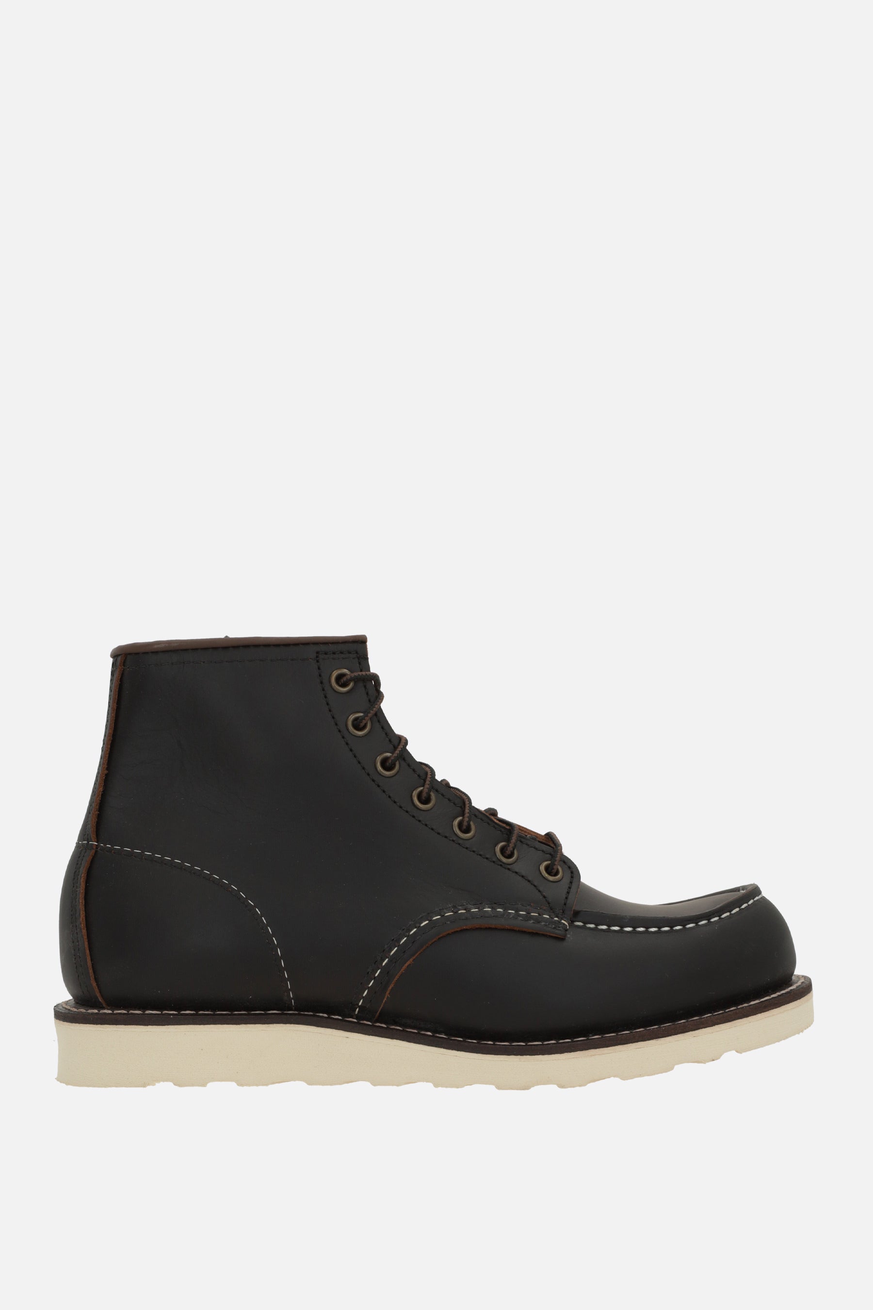 Classic Moc combat boots in smooth leather
