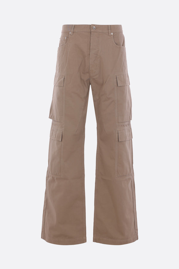 pantalone Double Cargo in twill