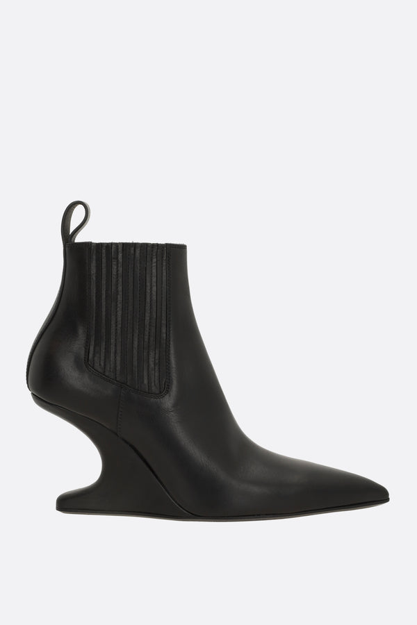 ankle boot in smooth leather