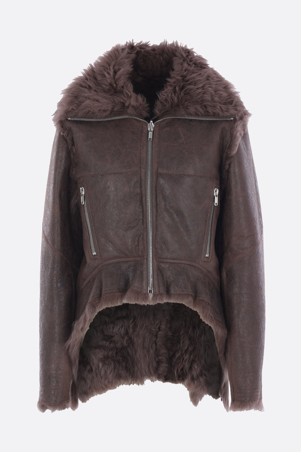 Exploder reversible jacket in shearling