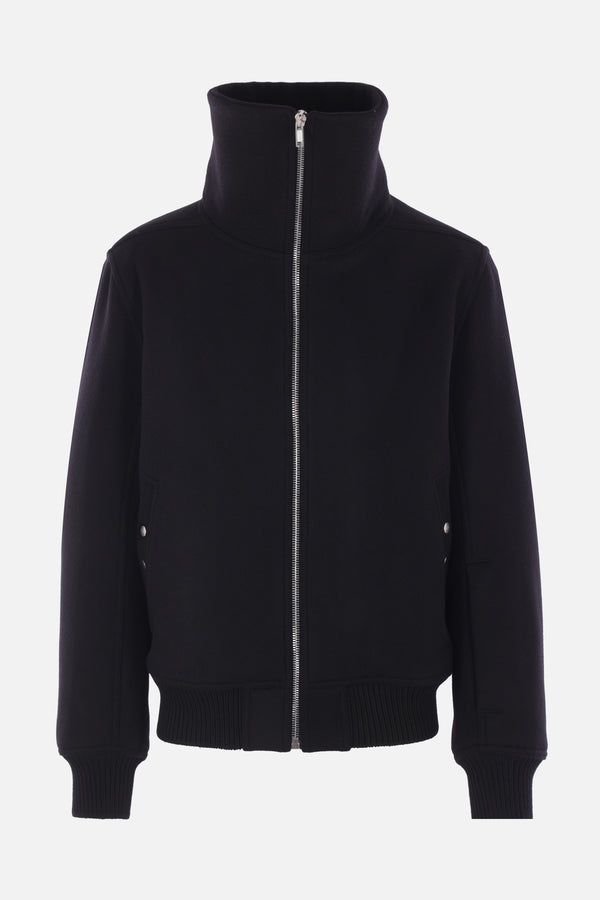 Blixa Dracucollar padded bomber jacket in wool