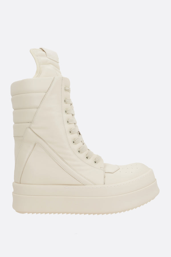 Mega Geobasket high-top sneakers in smooth leather