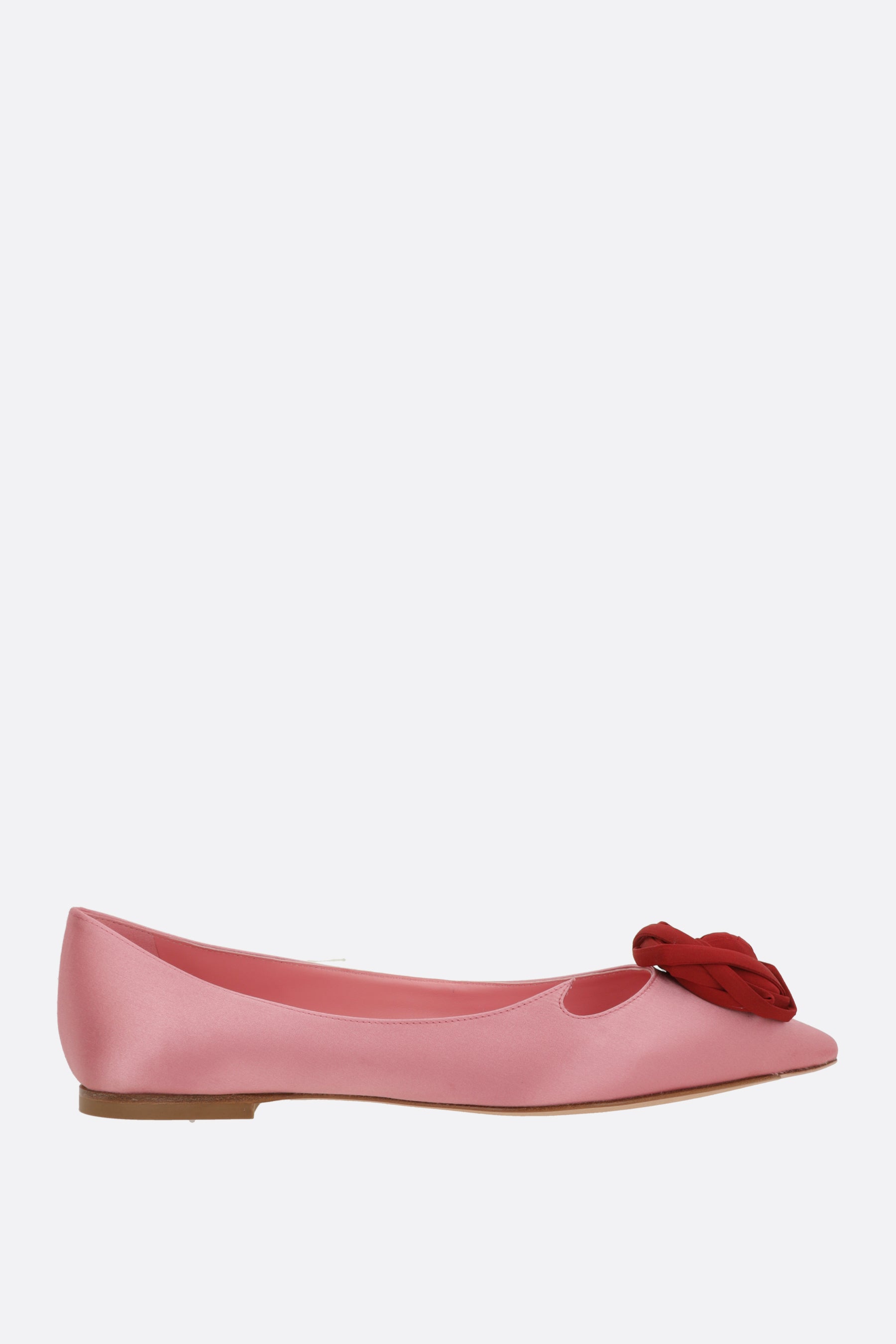 I Love Vivier ballerina in satin
