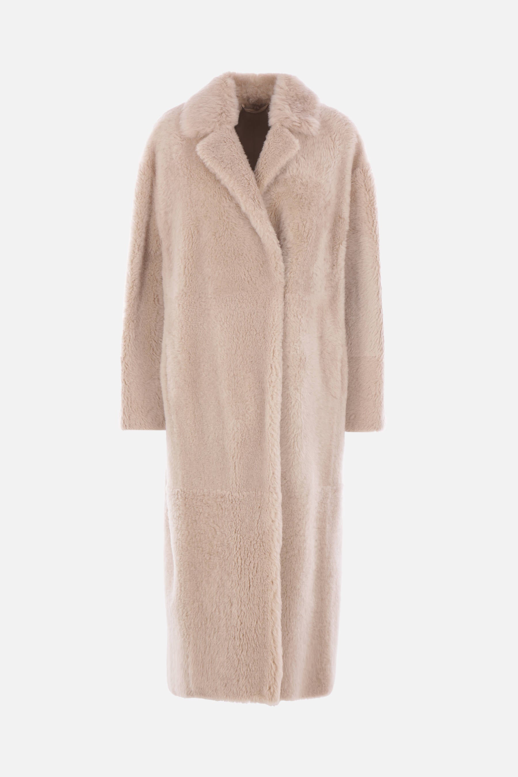 Azzurro coat in shearling