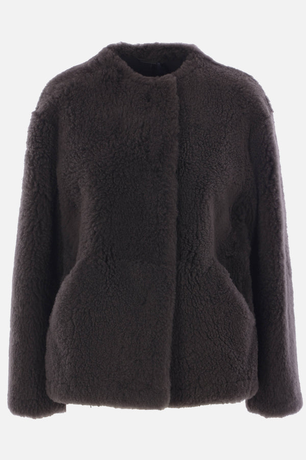 Goccia jacket in shearling