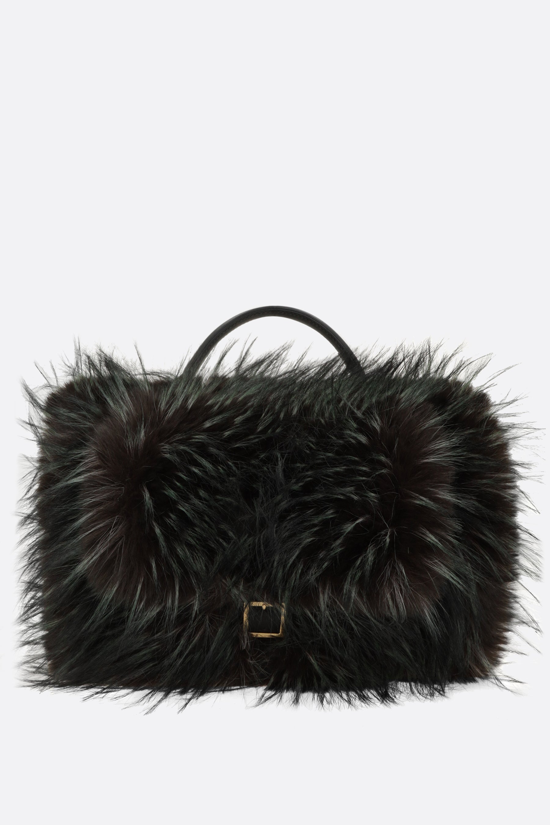 faux fur muff bag