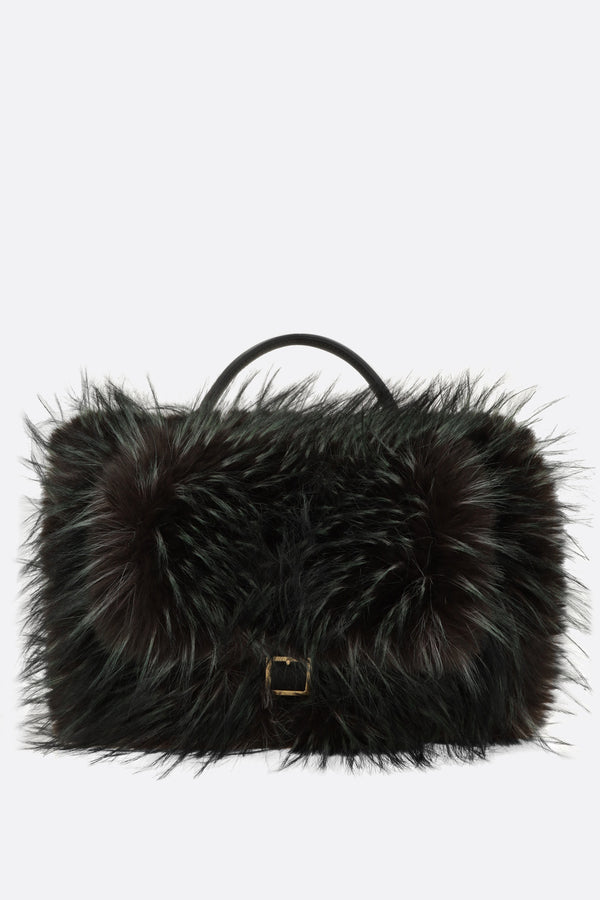 faux fur muff bag