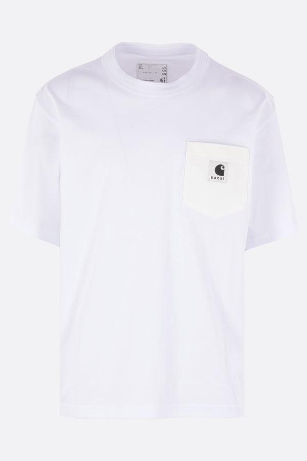 cotton t-shrt with logo patch