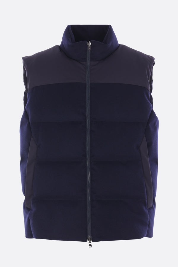 Reversible padded gilet