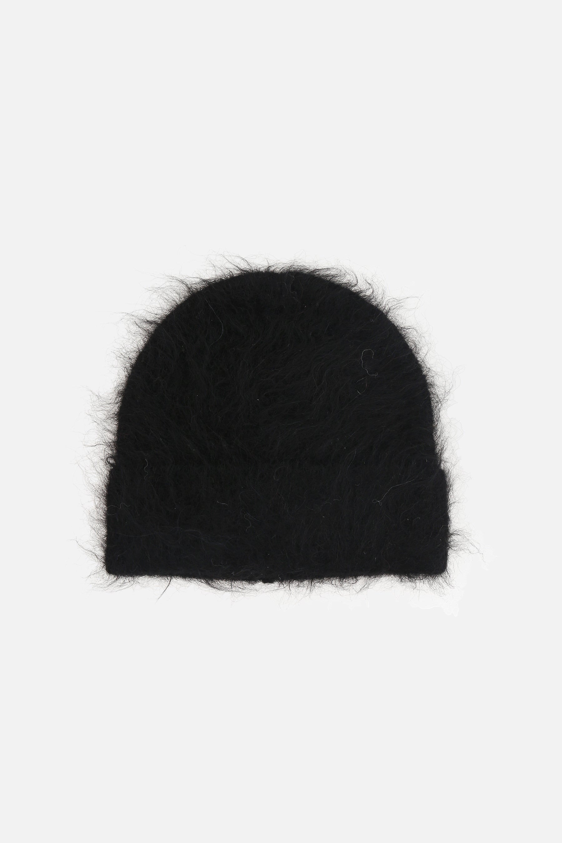 fuzzy alpaca wool beanie