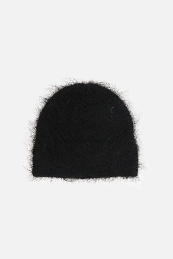 fuzzy alpaca wool beanie