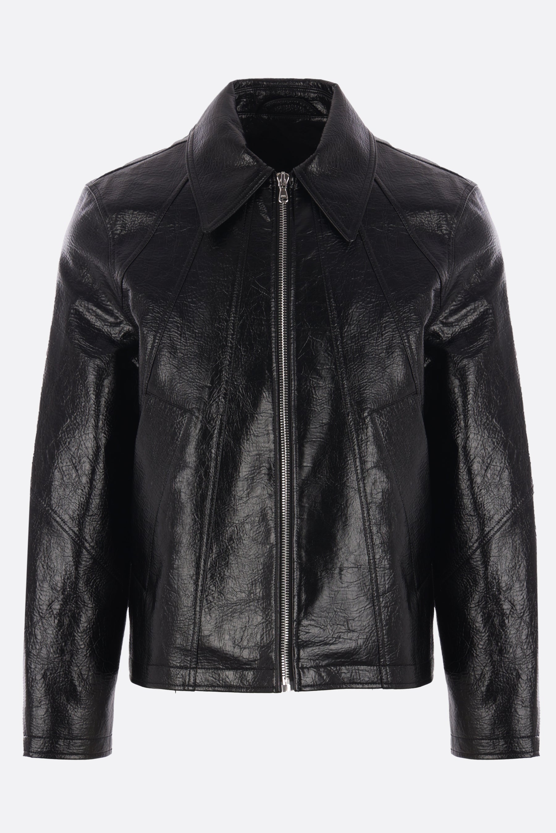 giubbotto full-zip Duke in ecopelle