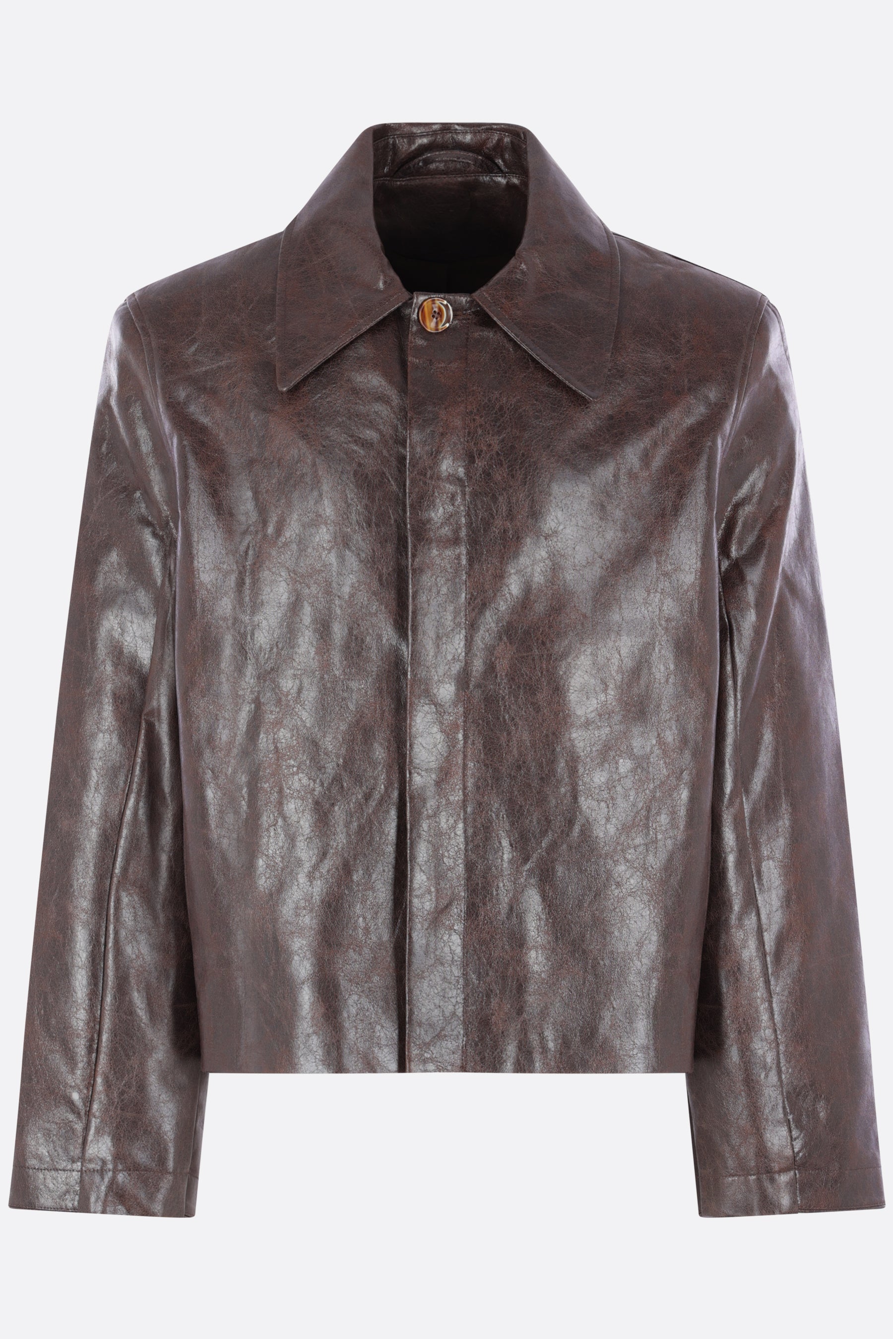 Keane full-zip jacket in coated nylon