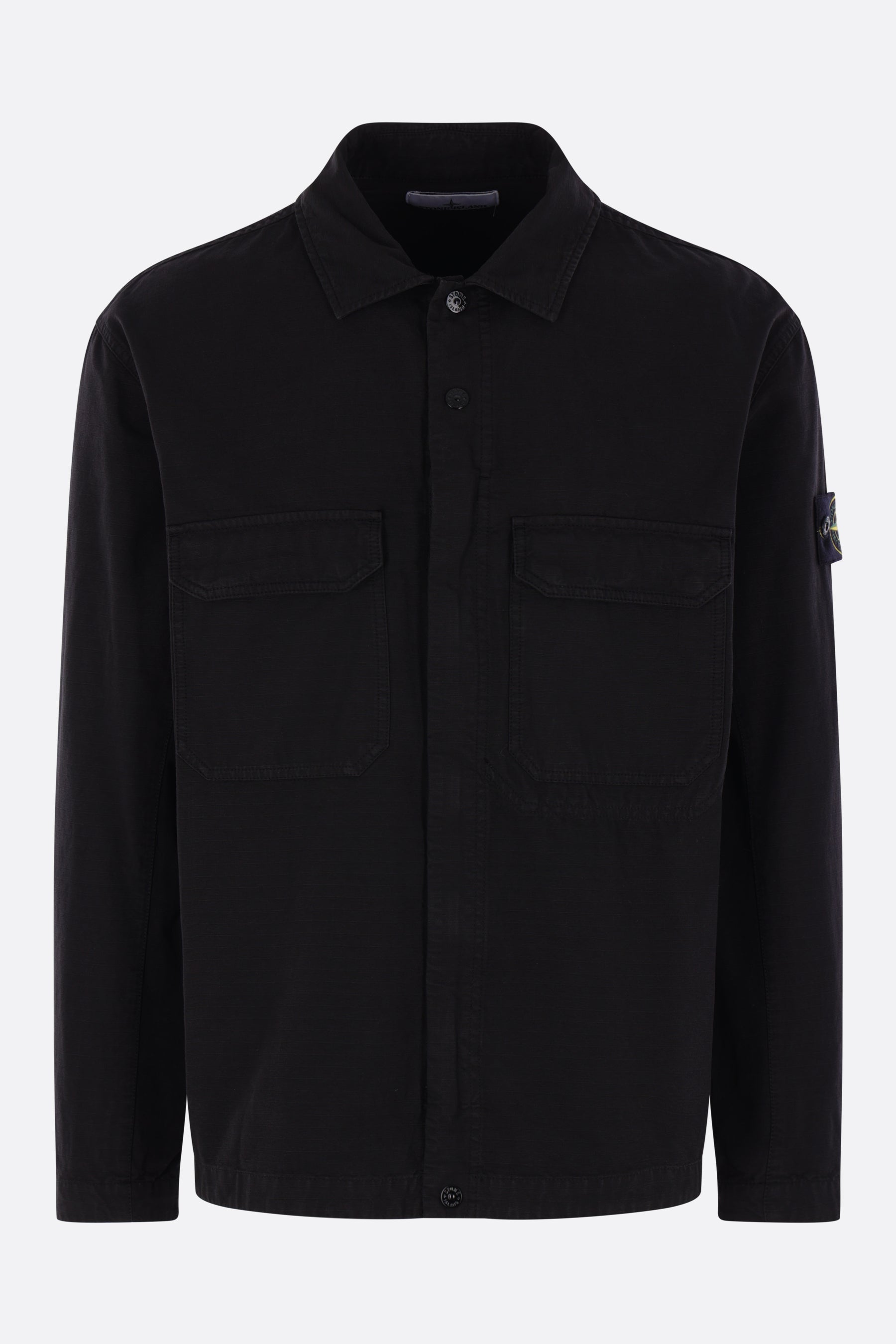 giacca-camicia in cotone ripstop