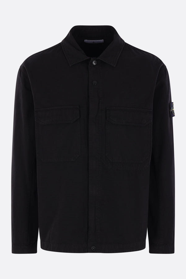giacca-camicia in cotone ripstop