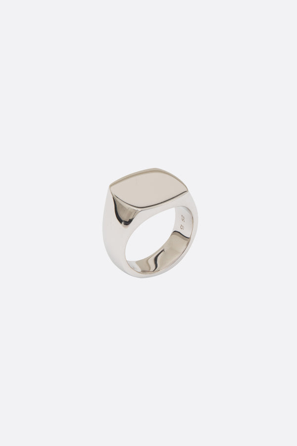 Cushion Satin signet ring