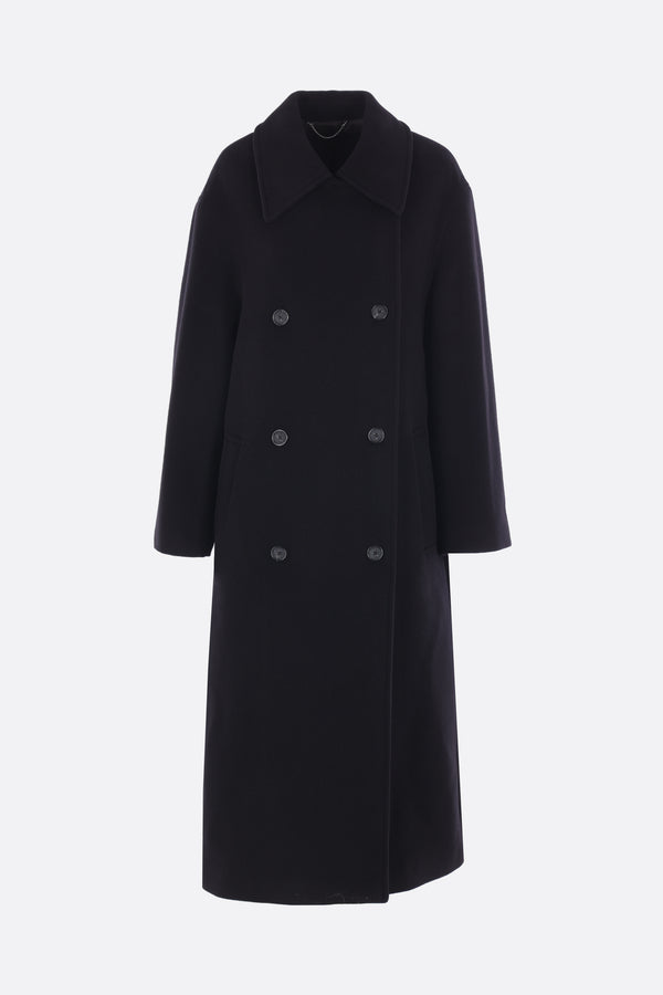 Shield oversize coat in wool blend