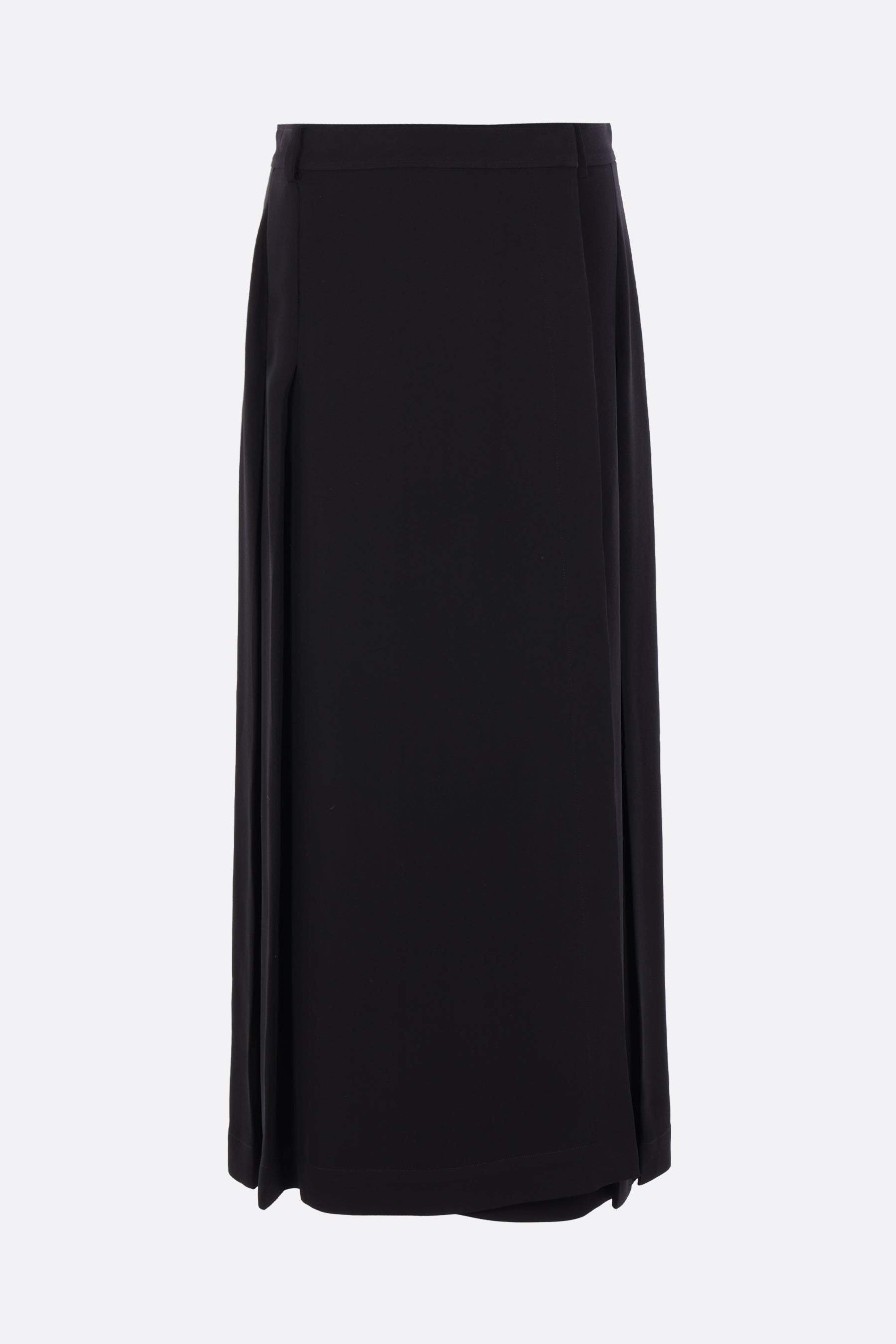 pleated wrap skirt in viscose