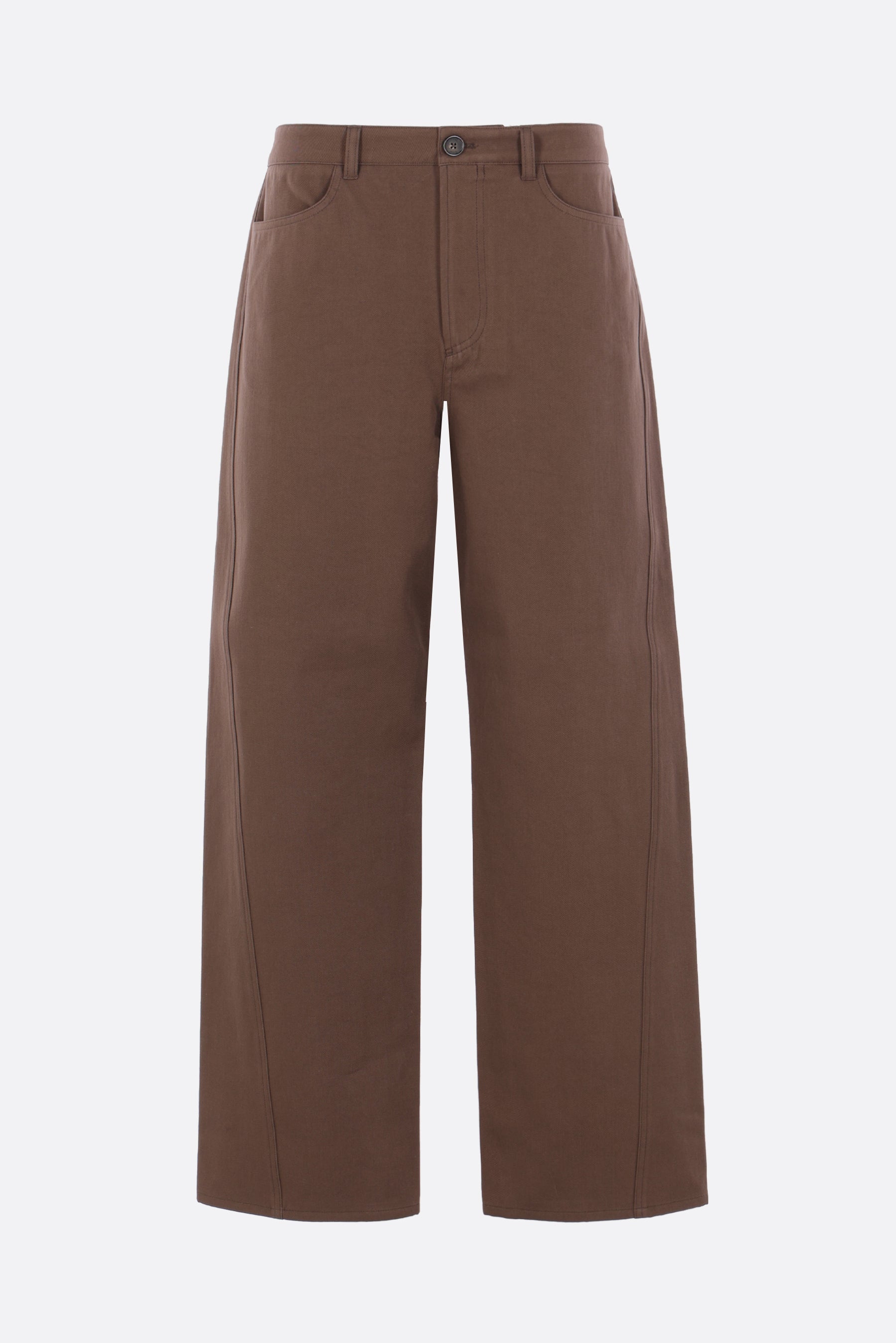 Relaxed Twisted trousers in gabardine