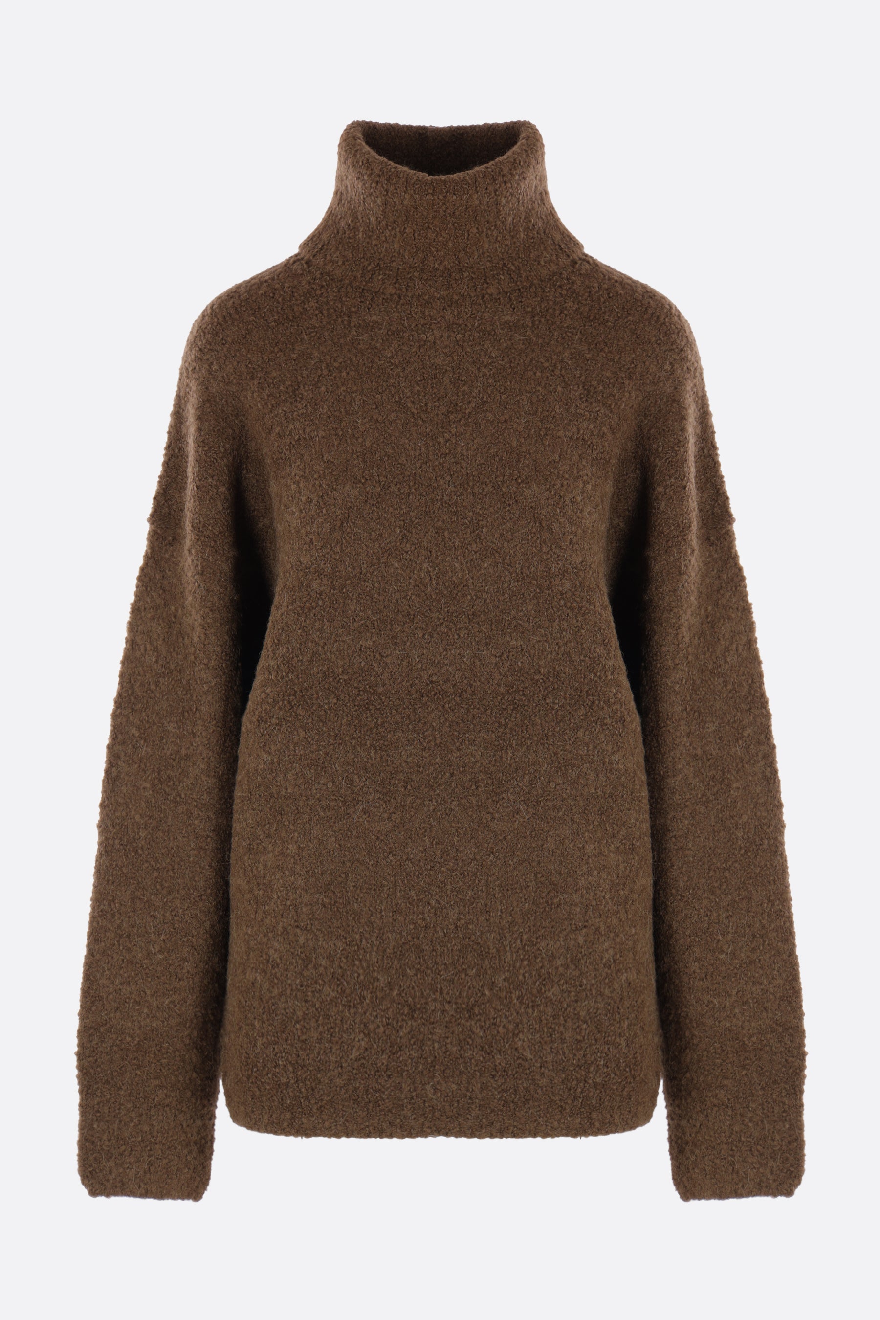 bouclé turtleneck