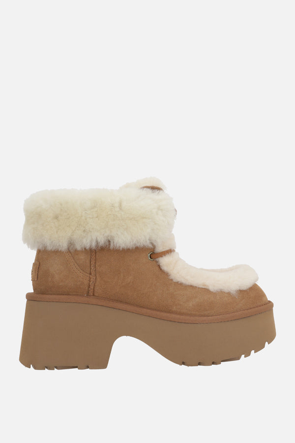 Classic Esmee lace-up boots in suede