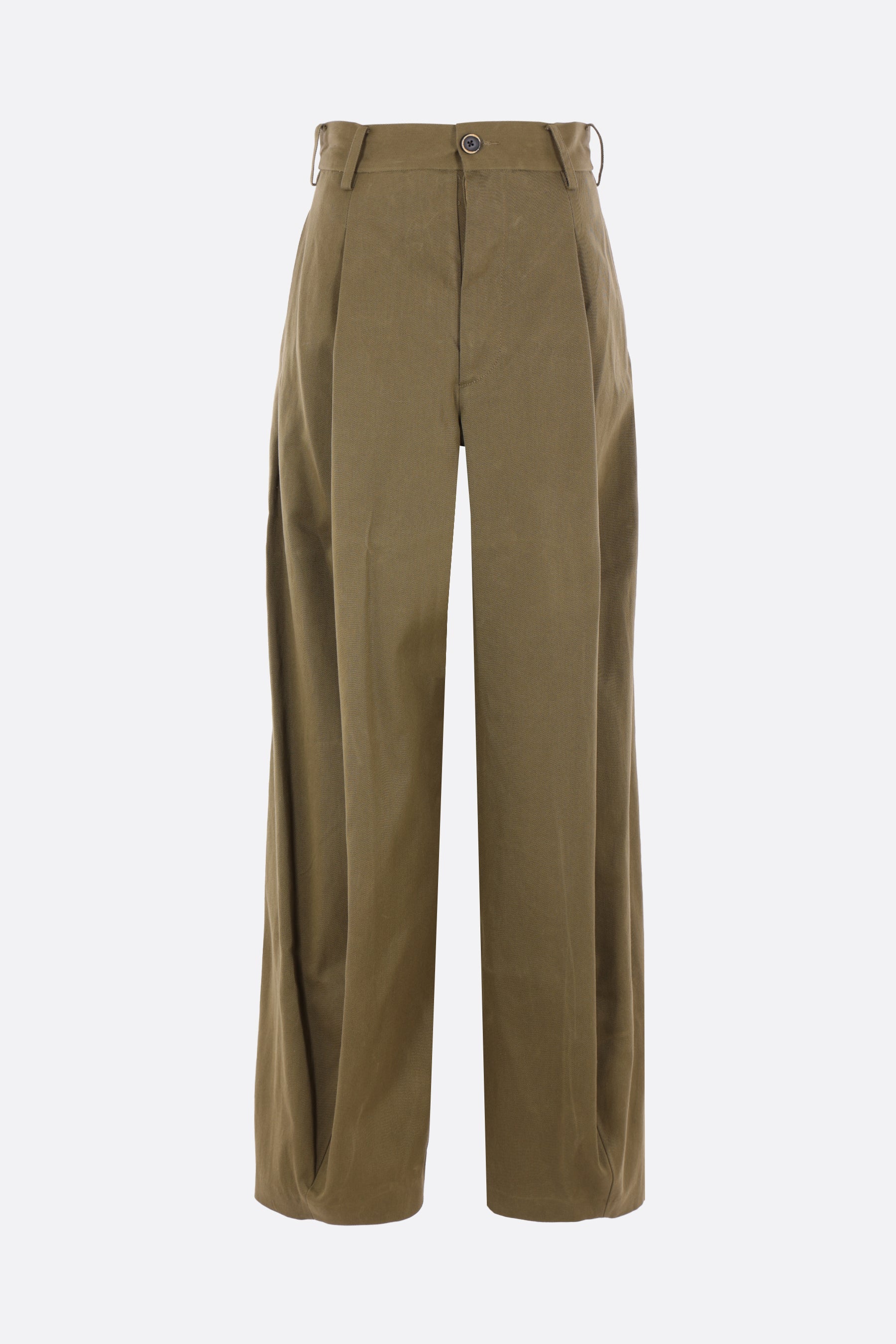Paw carrot-fit trousers in gabardine