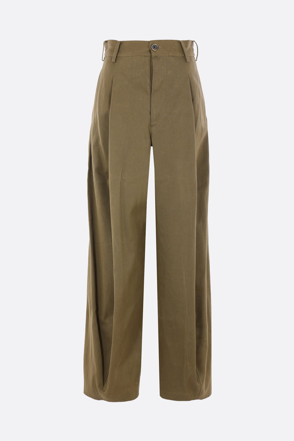 Paw carrot-fit trousers in gabardine