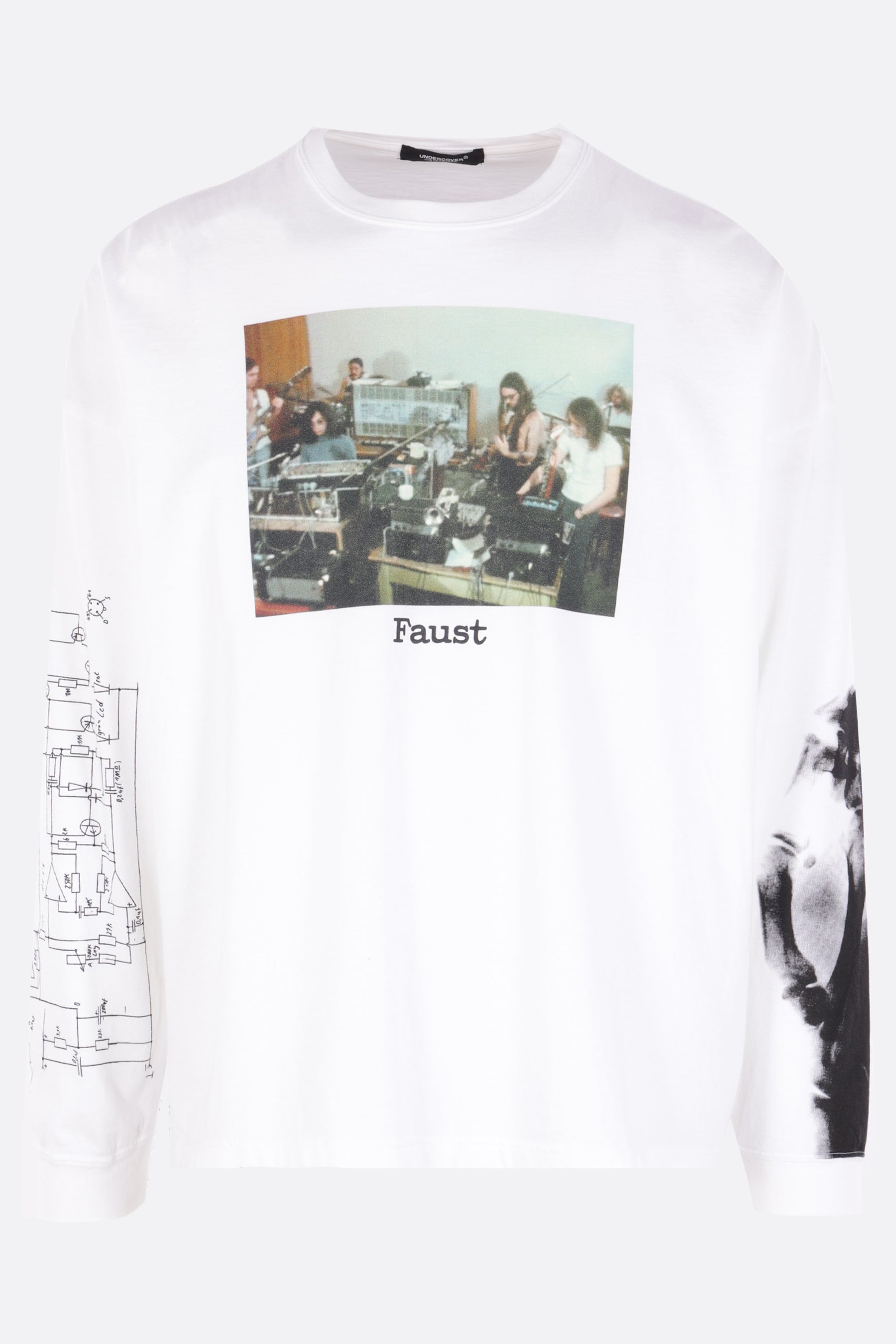 t-shirt a maniche lunghe in cotone