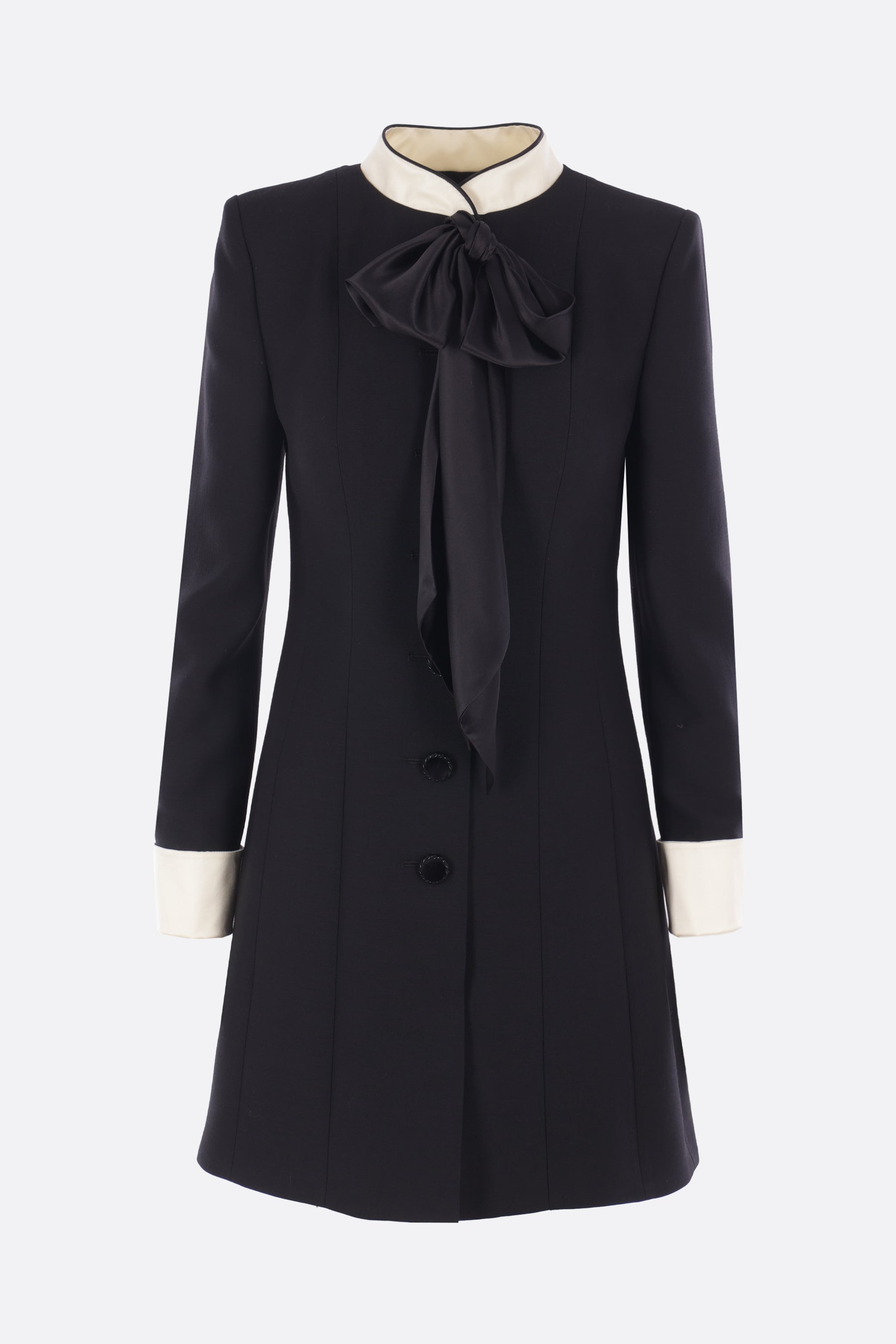 miniabito in Crepe Couture con fiocco