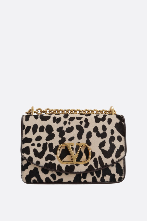 Vain shoulder bag in printed pony hair
