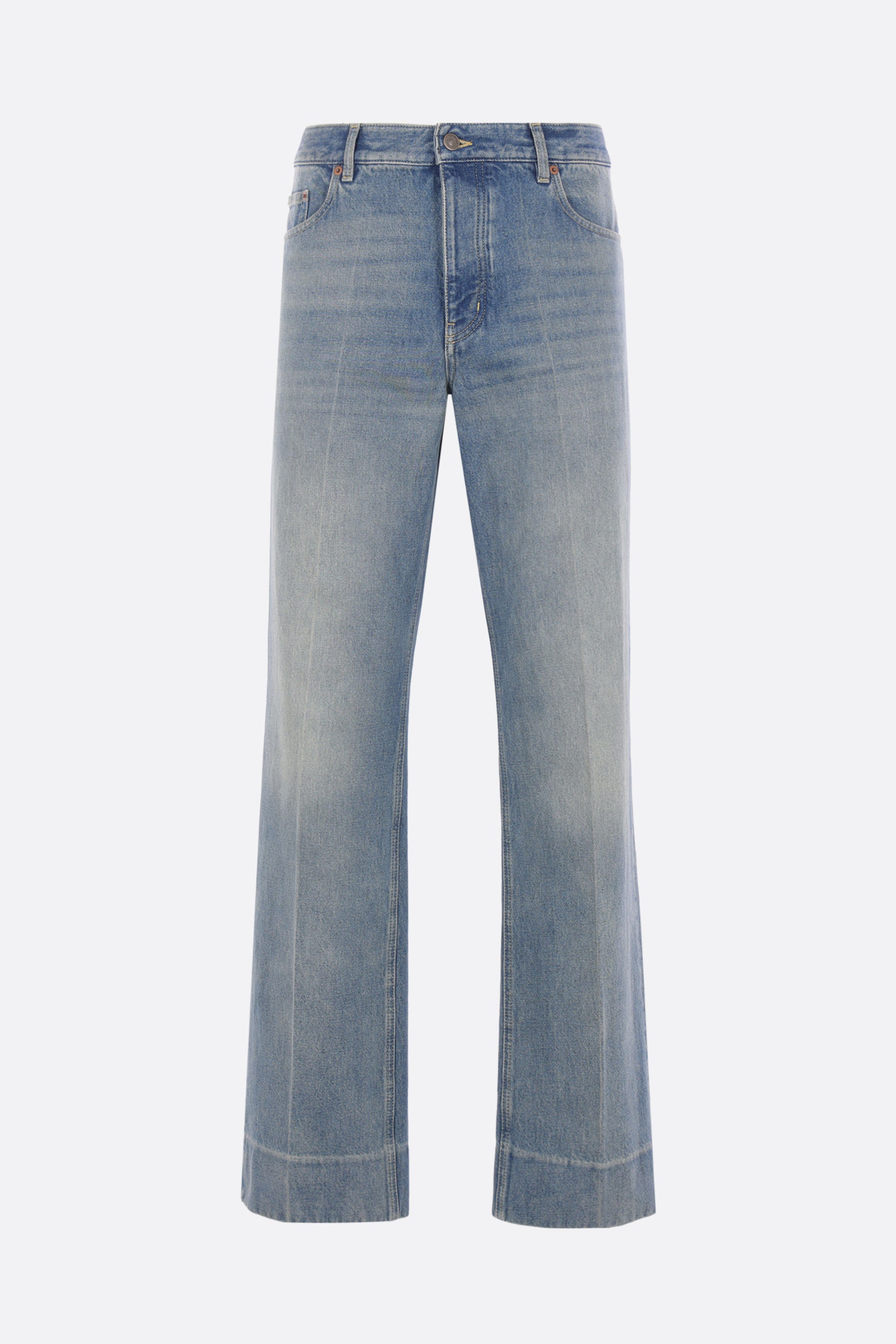 straight-leg jeans in denim