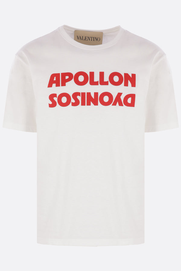 t-shirt in cotone stampa Apollon/Dyonisos