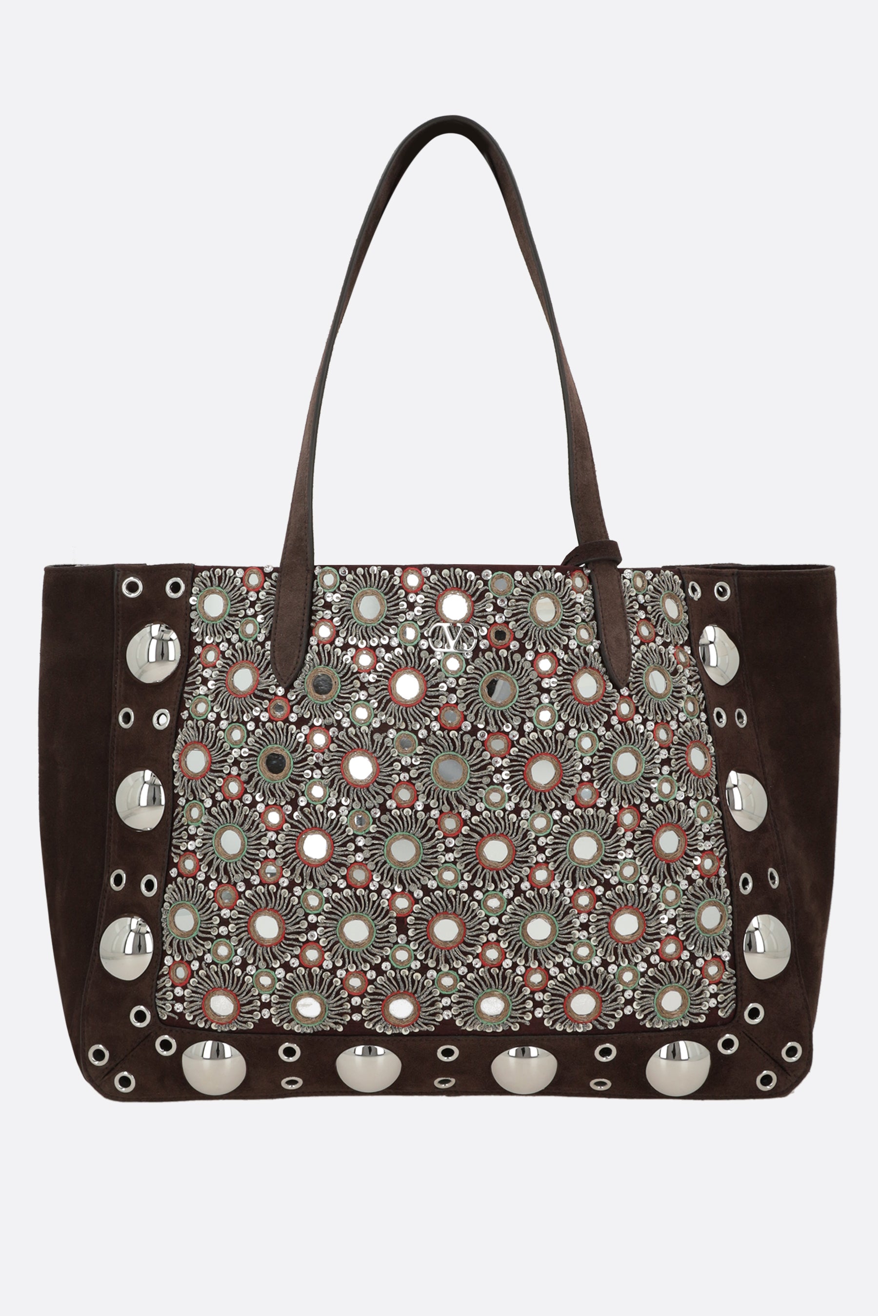 Nellcote medium tote bag in suede leather