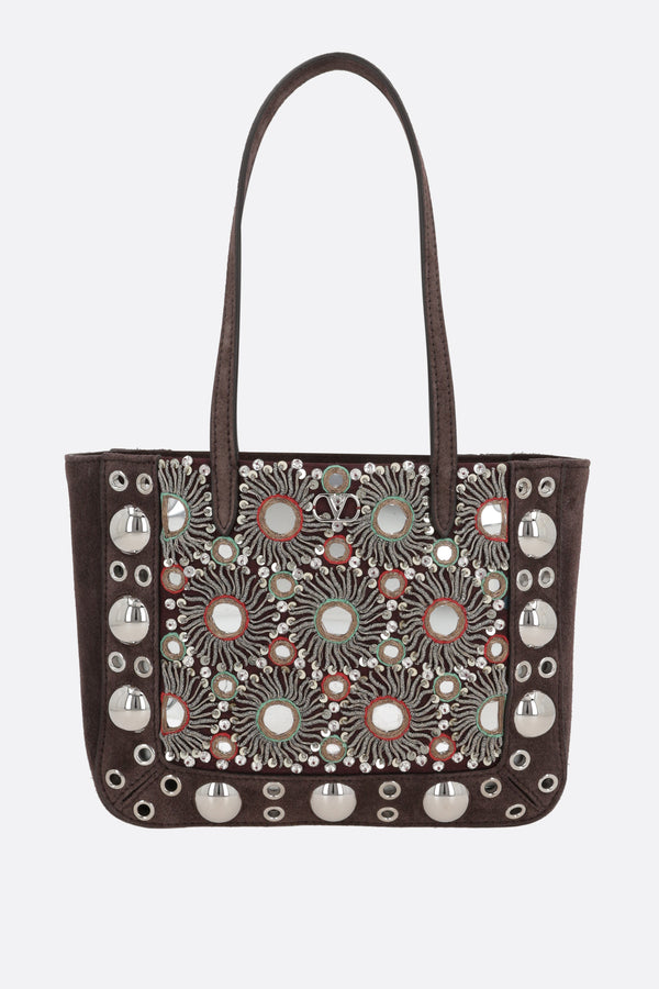 Nellcôte mini tote bag in suede