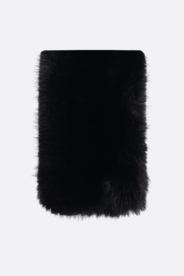 sciarpa extra long in ecopelliccia