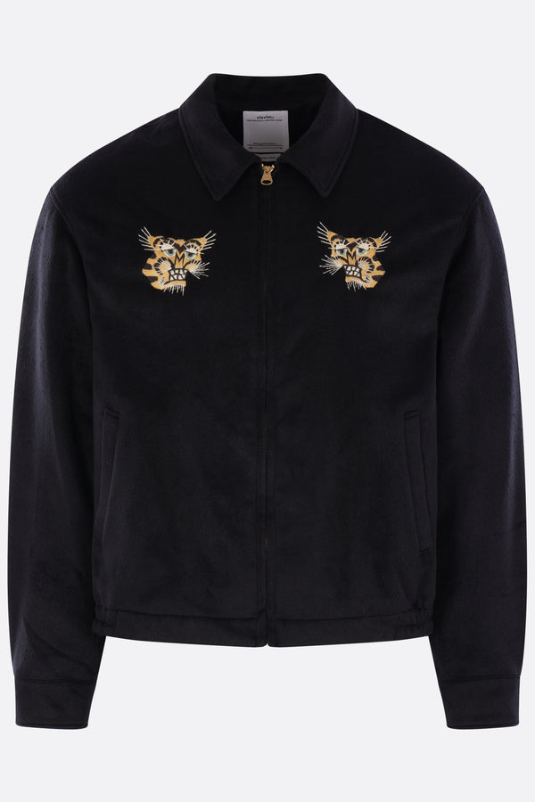 Norad full-zip jacket in silk