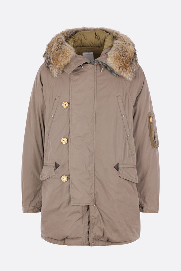 Valdez down jacket in technical cotton