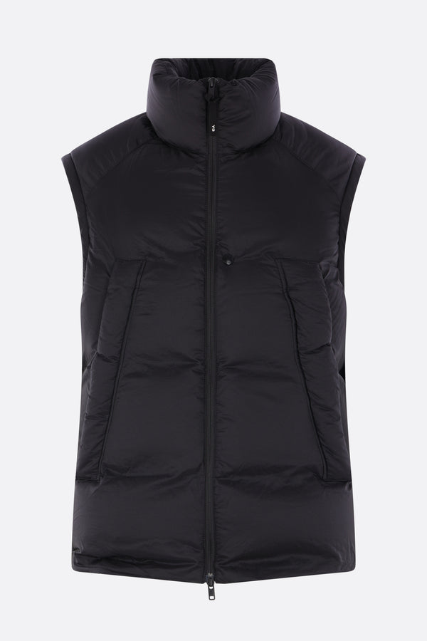 Y-3 sleeveless down jacket in nylon