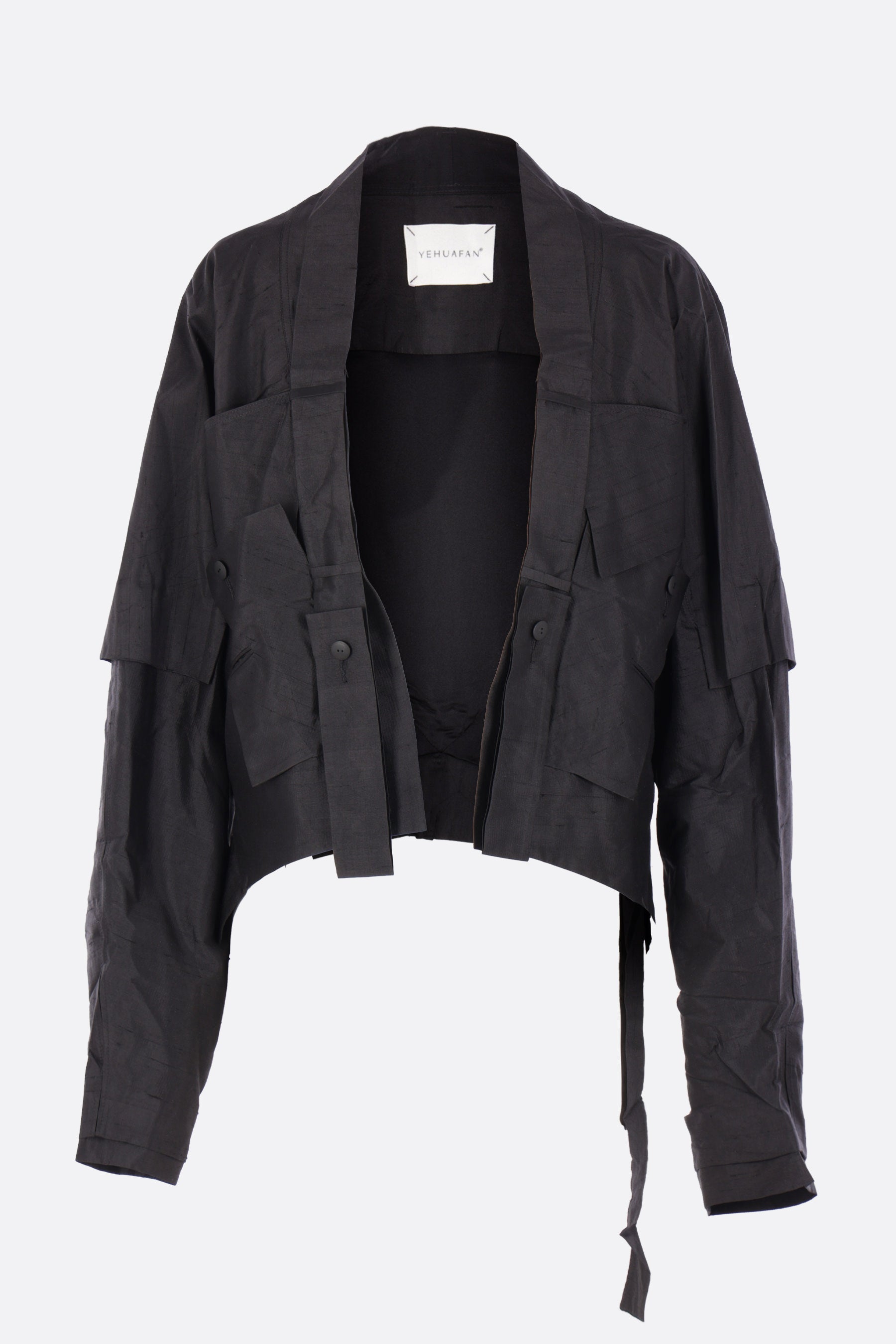 silk deconstructed jacket
