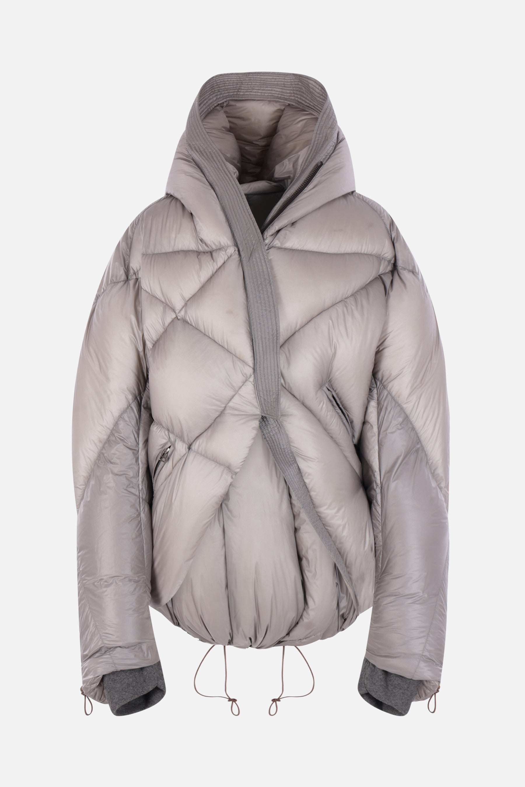 asymmetric down jacket in nylon