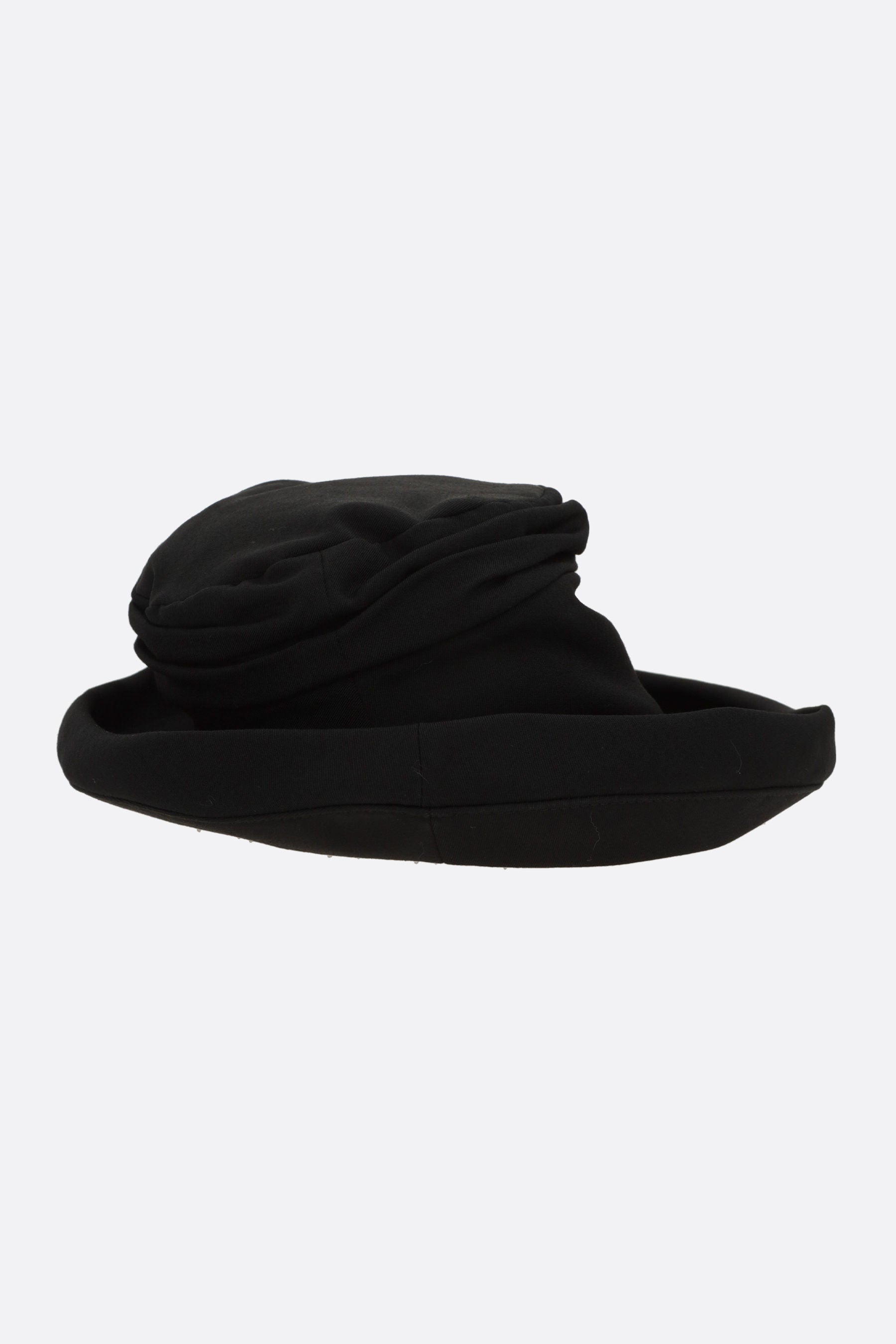 gabardine draped hat