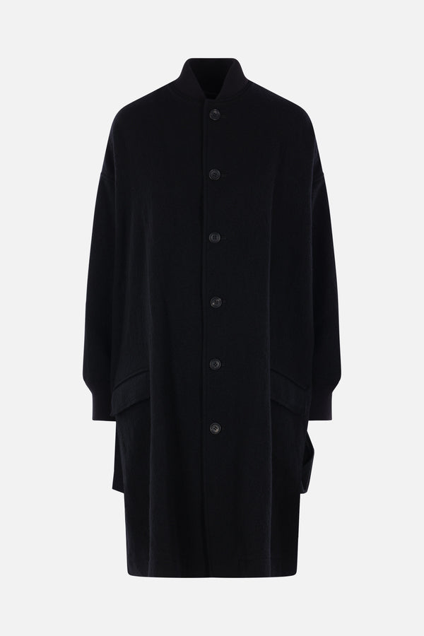 oversize coat in wool