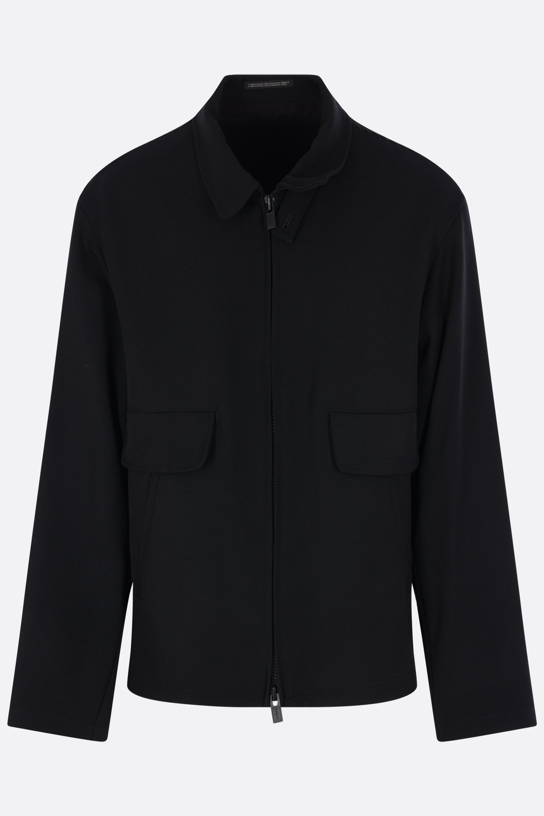 full-zip jacket in wool