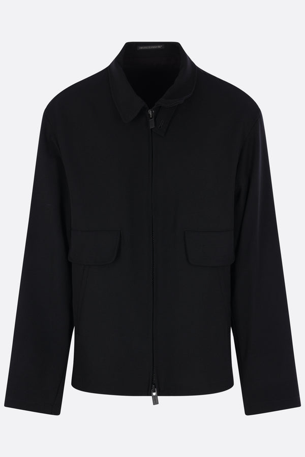 full-zip jacket in wool