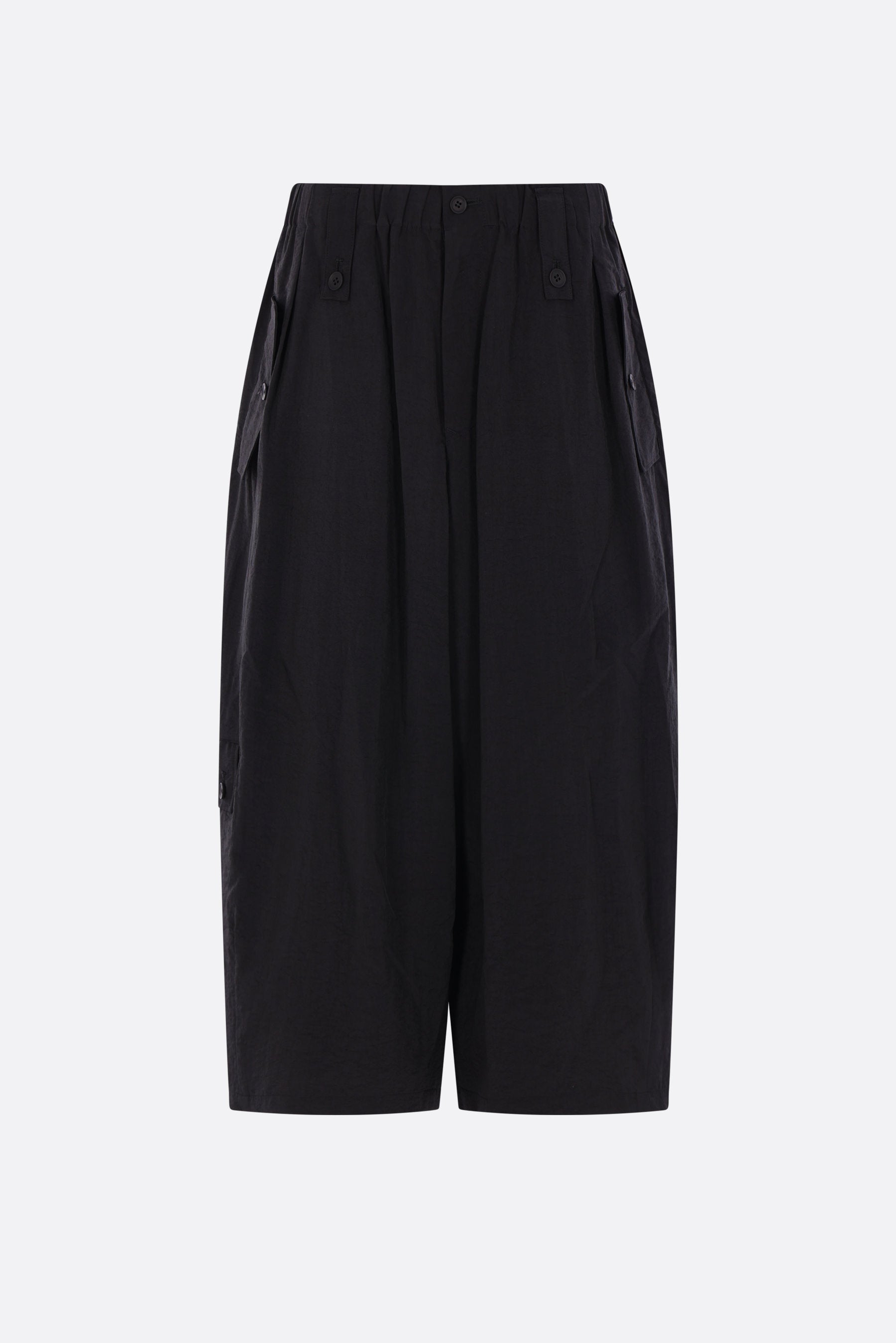 technical silk cropped trousers