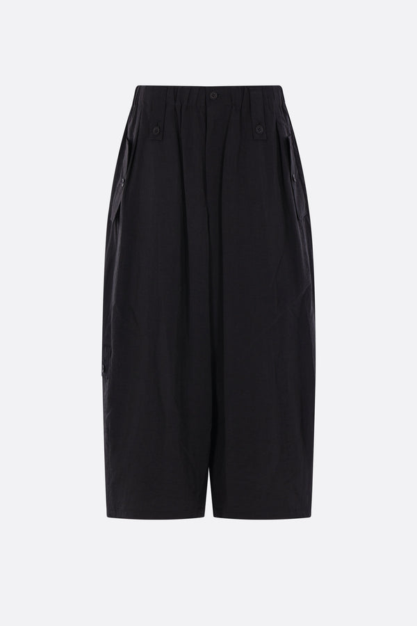 technical silk cropped trousers