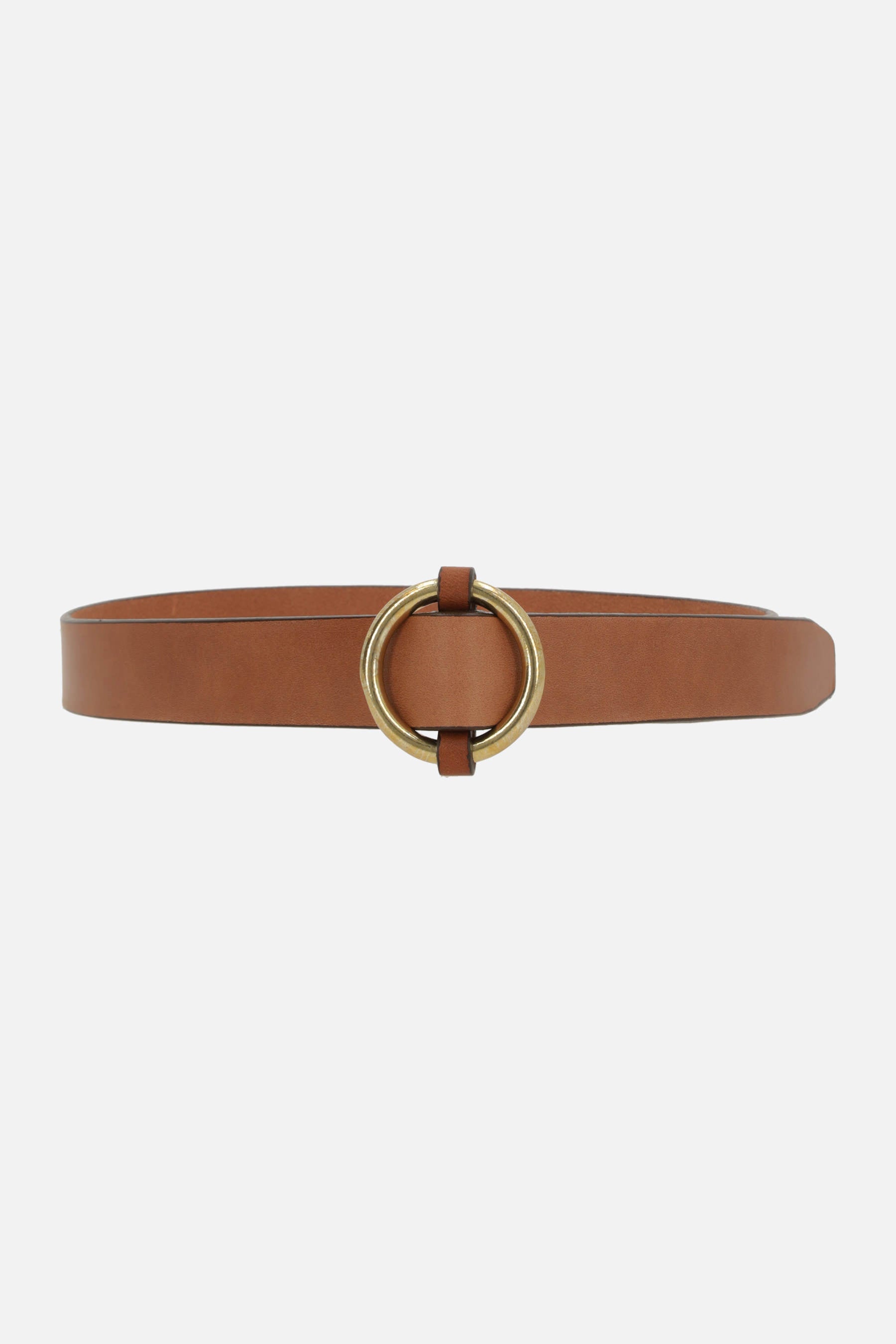 1 1/4" Ring belt in smooth leather