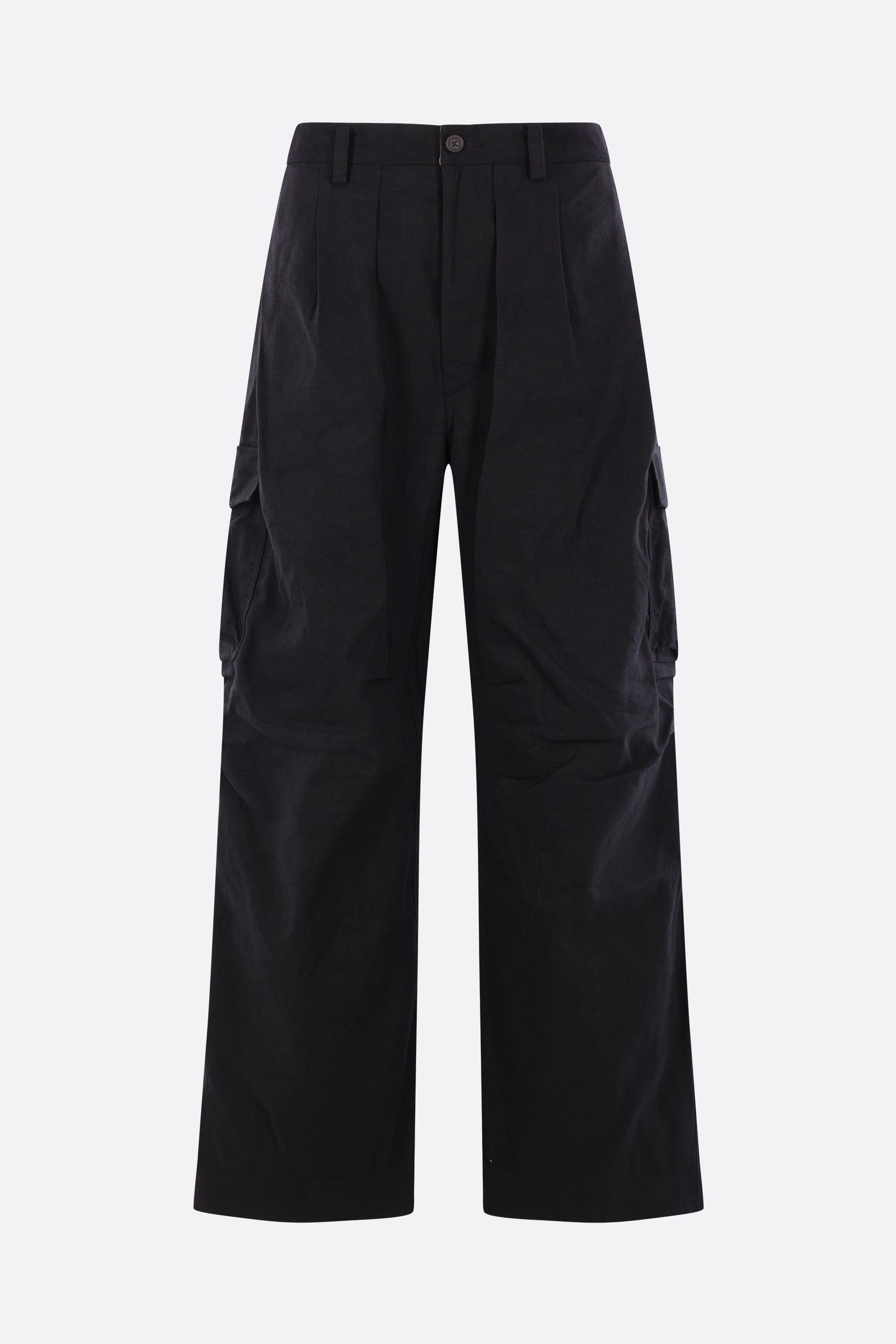 cargo trousers in gabardine